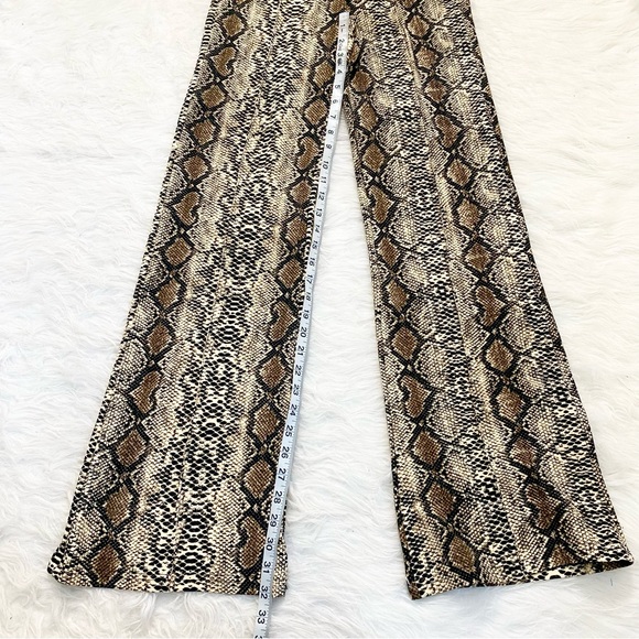 Snake Print High Waisted Trouser Pants - Picture 6 of 6